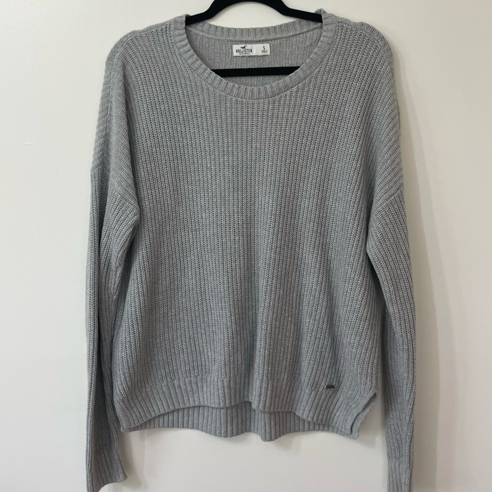 Hollister Pullover Gray Sweater S